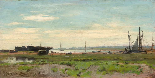 Slaughden, en el Río Alde, 1899